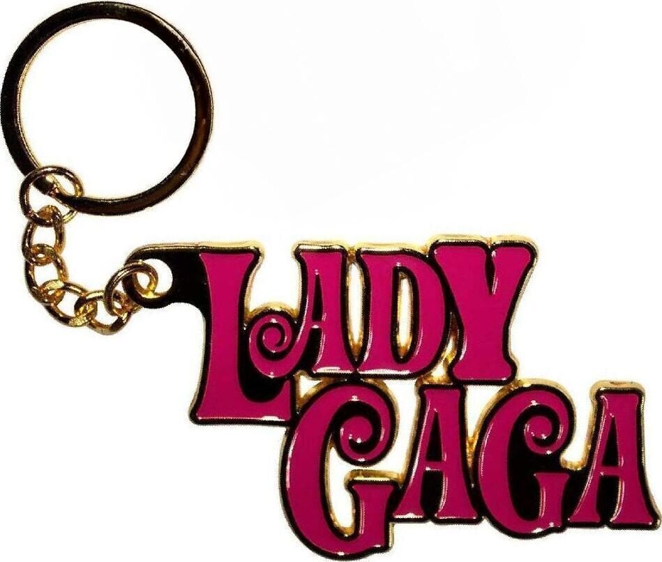 Music pendant Lady Gaga Swirly Logo Key Chain