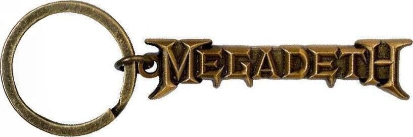 Musikanhänger Megadeth Gold Logo v2 Schlüsselanhänger