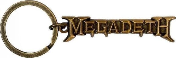 Musikanhänger Megadeth Gold Logo v2 Schlüsselanhänger - 1