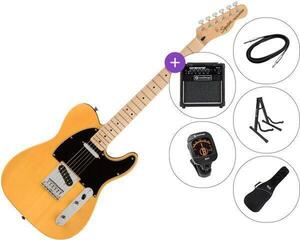 Elektrikitarr Fender Squier Affinity Series Telecaster MN BPG SET 2 Butterscotch Blonde Elektrikitarr