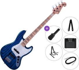 4-string Bassguitar SX SJB75 SET 2 Trans Blue 4-string Bassguitar