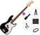 4-string Bassguitar Fender Squier Sonic Precision Bass LRL SET 2 Black 4-string Bassguitar