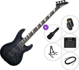 E-Bass Jackson JS3Q Concert Bass AH SET 2 Transparent Black Sunburst E-Bass