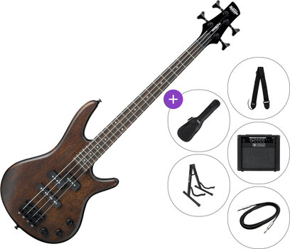 Električna bas gitara Ibanez GSRM20B-WNF SET 2 Walnut Flat Električna bas gitara - 1
