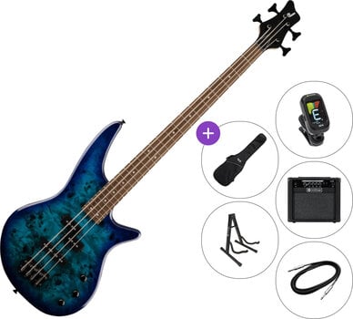 E-Bass Jackson JS Series Spectra Bass JS2P SET 2 Blue Burst E-Bass - 1