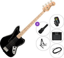 E-Bass Fender Squier Affinity Series Jaguar Bass SET 2 Black E-Bass
