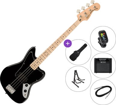 Električna bas kitara Fender Squier Affinity Series Jaguar Bass SET 2 Black Električna bas kitara - 1