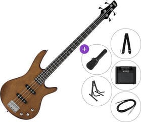 4-string Bassguitar Ibanez GSR180-LBF SET 2 Transparent Light Brown Flat 4-string Bassguitar