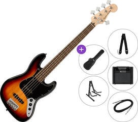 5-strunná baskytara Fender Squier Affinity Series Jazz Bass V LRL BPG SET 2 3-Color Sunburst 5-strunná baskytara