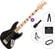 Fender Squier Affinity Series Active Jazz Bass V MN SET 2 Black Metallic 5-string Bassguitar