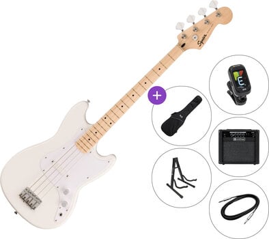Basso Elettrico Fender Squier Sonic Bronco Bass MN SET 2 Arctic White Basso Elettrico - 1