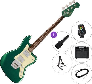 Basso Elettrico Fender Squier Paranormal Rascal Bass HH SET 2 Sherwood Green Basso Elettrico - 1