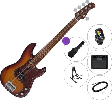 5-string Bassguitar Sire Marcus Miller P5 Alder-5 SET 2 Tobacco Sunburst 5-string Bassguitar - 1