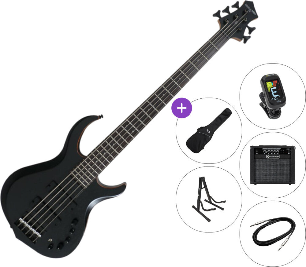 Bas cu 5 corzi Sire Marcus Miller M2-5 2nd Gen SET 2 Negru transparent Bas cu 5 corzi