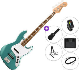 Elektrická baskytara Fender Squier Affinity Series Active Jazz Bass LRL SET 2 Mystic Sea Foam Green Elektrická baskytara