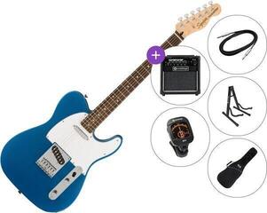 Elektrische gitaar Fender Squier Affinity Series Telecaster LRL WPG SET 2 Lake Placid Blue Elektrische gitaar