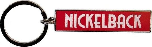 Zawieszka do muzyki Nickelback White Logo Red Brelok do kluczy - 1
