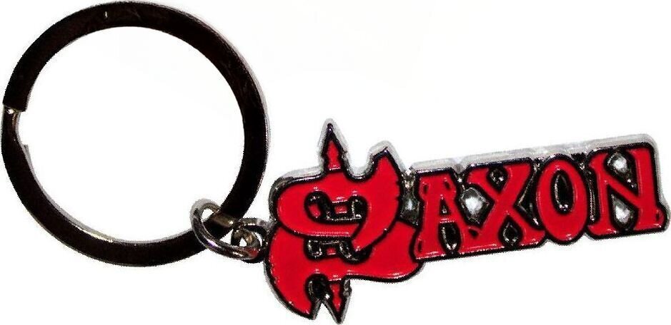 Muzieksleutelhanger Saxon Red Logo Sleutelhanger