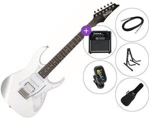 Electric guitar Ibanez GRG140-WH SET 2 White Electric guitar