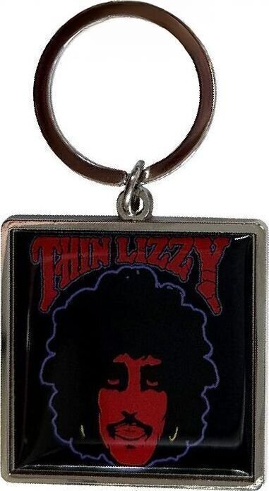 Hudební přívěsek Thin Lizzy Phil & Logo Red Klíčenka