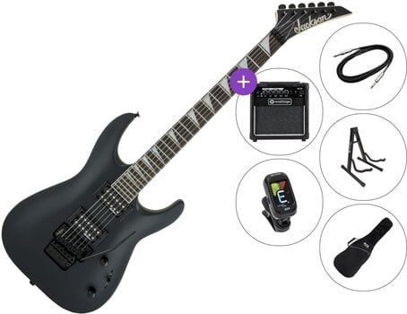 Electric guitar Jackson JS Series Dinky Arch Top JS32 DKA SET 2 Satin Black Electric guitar - 1