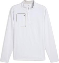 Bluza z kapturem/Sweter Puma Cloudspun Tech 1/4 Zip White Glow