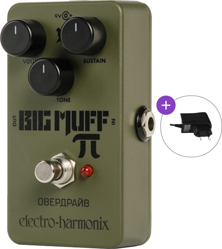 ギター ELECTRO-HARMONIX Green Russian Big Muff Electro Harmonix Green Russian Big Muff SET Efect de chitară - Muziker