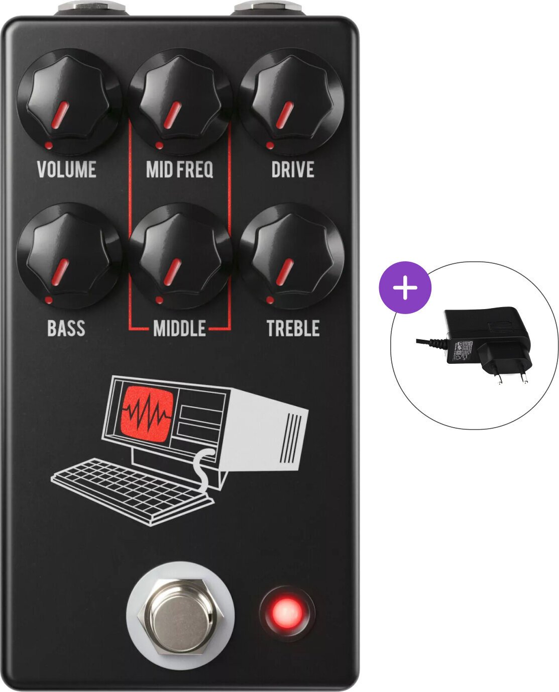 Efect de chitară JHS Pedals Hard Drive Black SET Efect de chitară