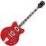 Basso Elettrico Gretsch Electromatic Transparent Red