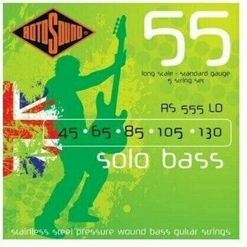 Saiten für 5-saitigen E-Bass, Saiten für 5-Saiter E-Bass Rotosound RS 555 LD - 1