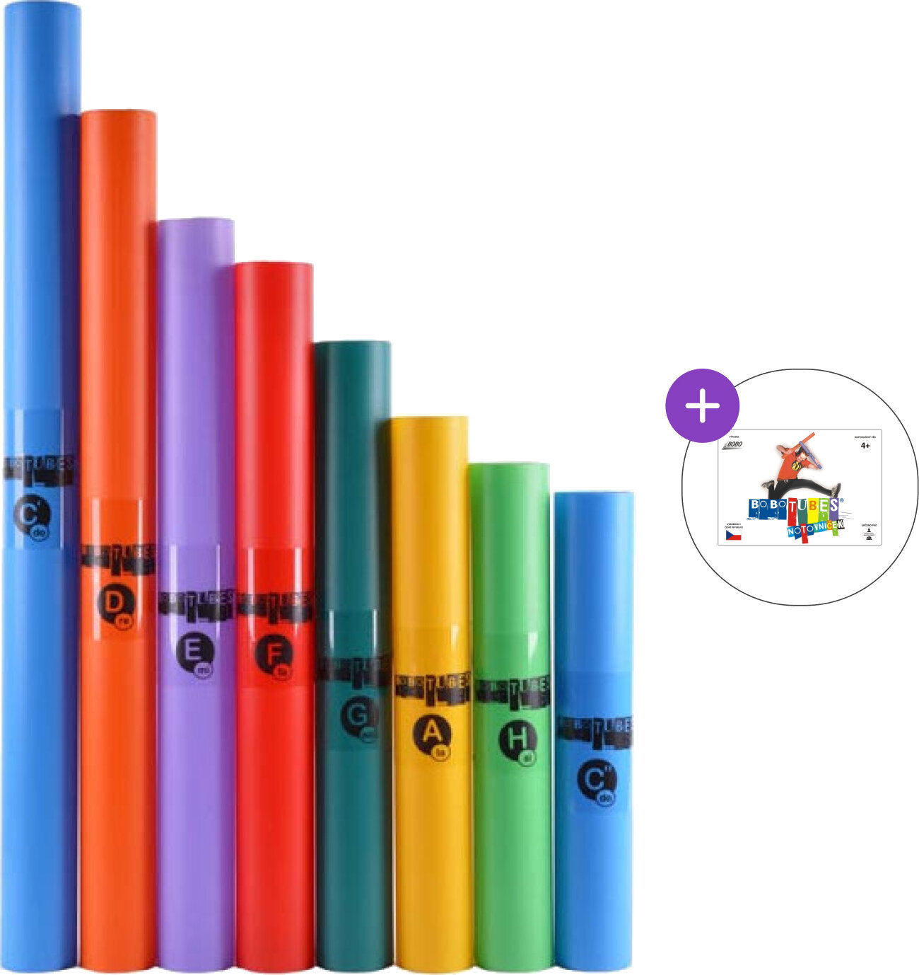 Ütőhangszer szett gyerekeknek Bobo Bobotubes SET Boomwhackers