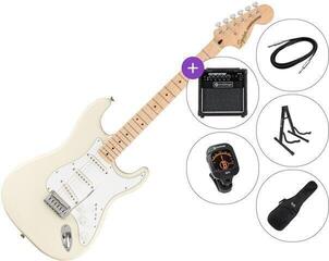 Електрическа китара Fender Squier Affinity Series Stratocaster MN WPG SET 2 Olympic White Електрическа китара