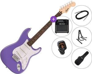 Електрическа китара Fender Squier Sonic Stratocaster LRL SET 2 Ultraviolet Електрическа китара