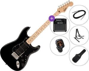 Електрическа китара Fender Squier Sonic Stratocaster HSS MN SET 2 Black Електрическа китара