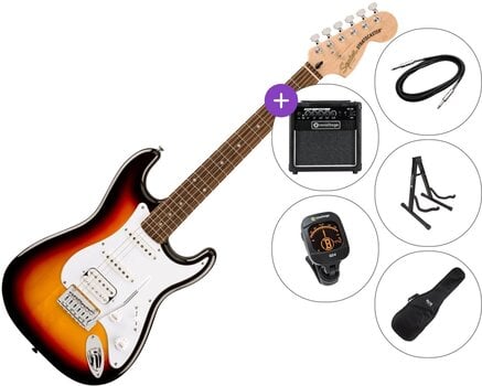 Guitare électrique Fender Squier Affinity Series Stratocaster Junior HSS LRL SET 2 3-Color Sunburst Guitare électrique - 1