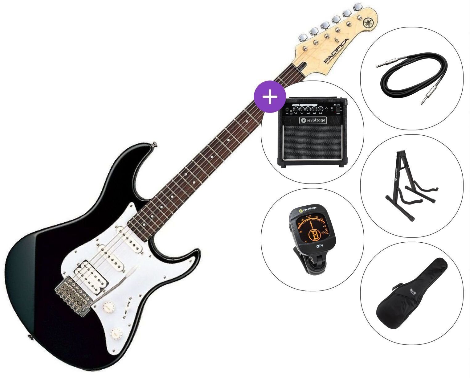 Електрическа китара Yamaha Pacifica 012 SET 2 Black Електрическа китара
