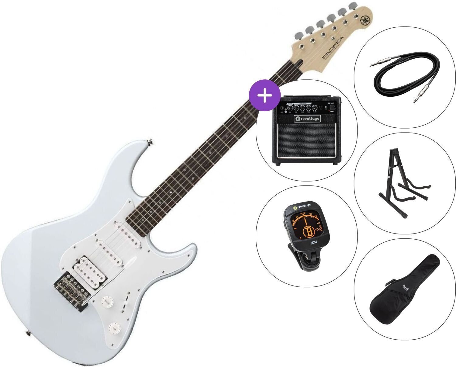 Gitara elektryczna Yamaha Pacifica 012 SET 2 White Gitara elektryczna