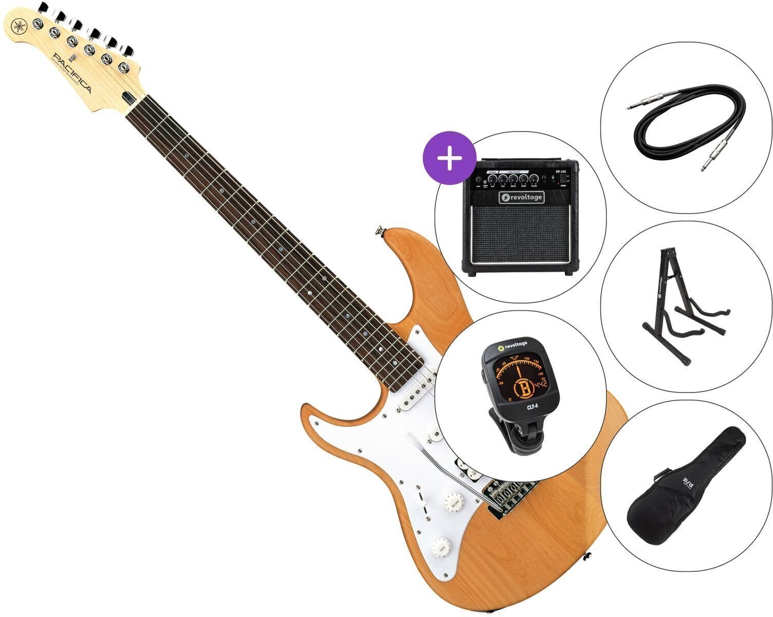 E-Gitarre Yamaha Pacifica 112JL MKII SET 2 Yellow Natural Satin E-Gitarre