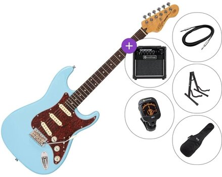 Gitara elektryczna Vintage V60 Coaster SET 2 Laguna Blue Gitara elektryczna - 1