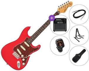 Електрическа китара Vintage V60 Coaster SET 2 Gloss Red Finish Електрическа китара