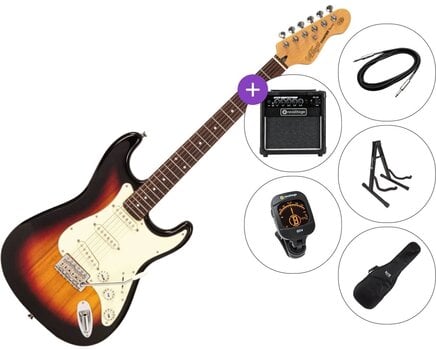 Gitara elektryczna Vintage V60 Coaster SET 2 3-Tone Sunburst Gitara elektryczna - 1