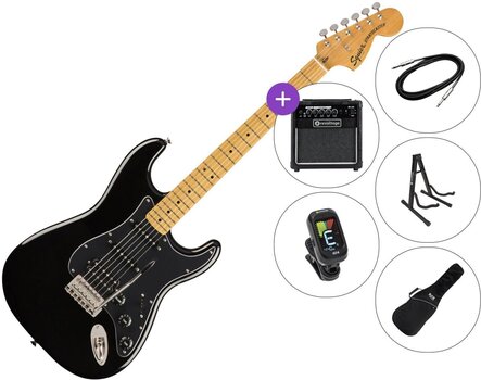 Guitarra elétrica Fender Squier Classic Vibe '70s Stratocaster HSS MN SET 2 Black Guitarra elétrica - 1