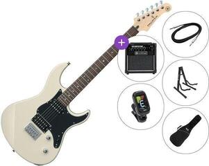 Electric guitar Yamaha Pacifica 120H SET 2 Vintage White Electric guitar