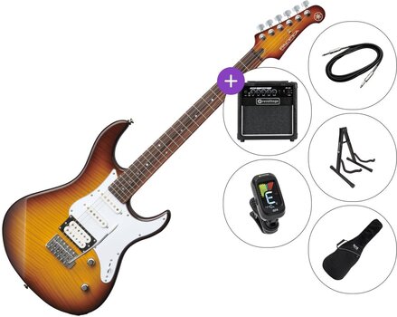 Elektrická kytara Yamaha Pacifica 212V FM SET 2 Tobacco Brown Sunburst Elektrická kytara - 1