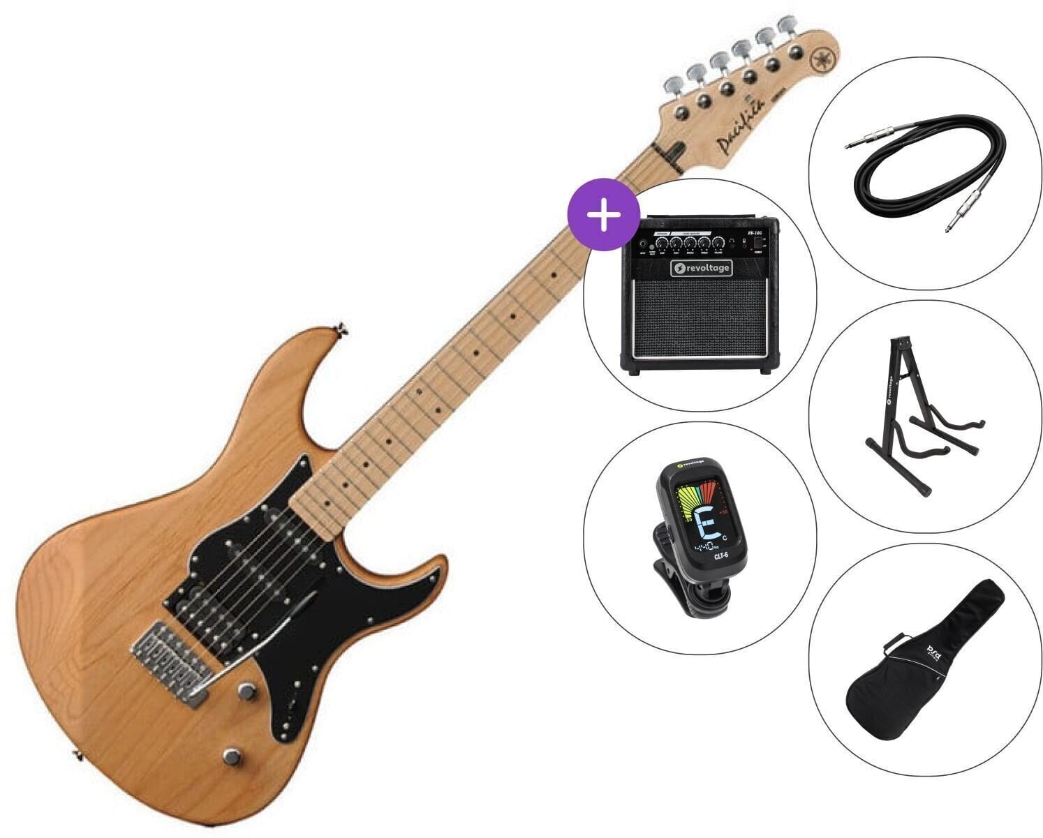 Električna kitara Yamaha Pacifica 112 V SET 2 Yellow Natural Satin Električna kitara