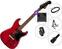 Elektrisk guitar Fender Squier Paranormal Strat-O-Sonic SET 2 Crimson Red Transparent Elektrisk guitar