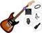 E-Gitarre Fender Squier Paranormal Custom Nashville Stratocaster SET 2 Chocolate 2-Color Sunburst E-Gitarre