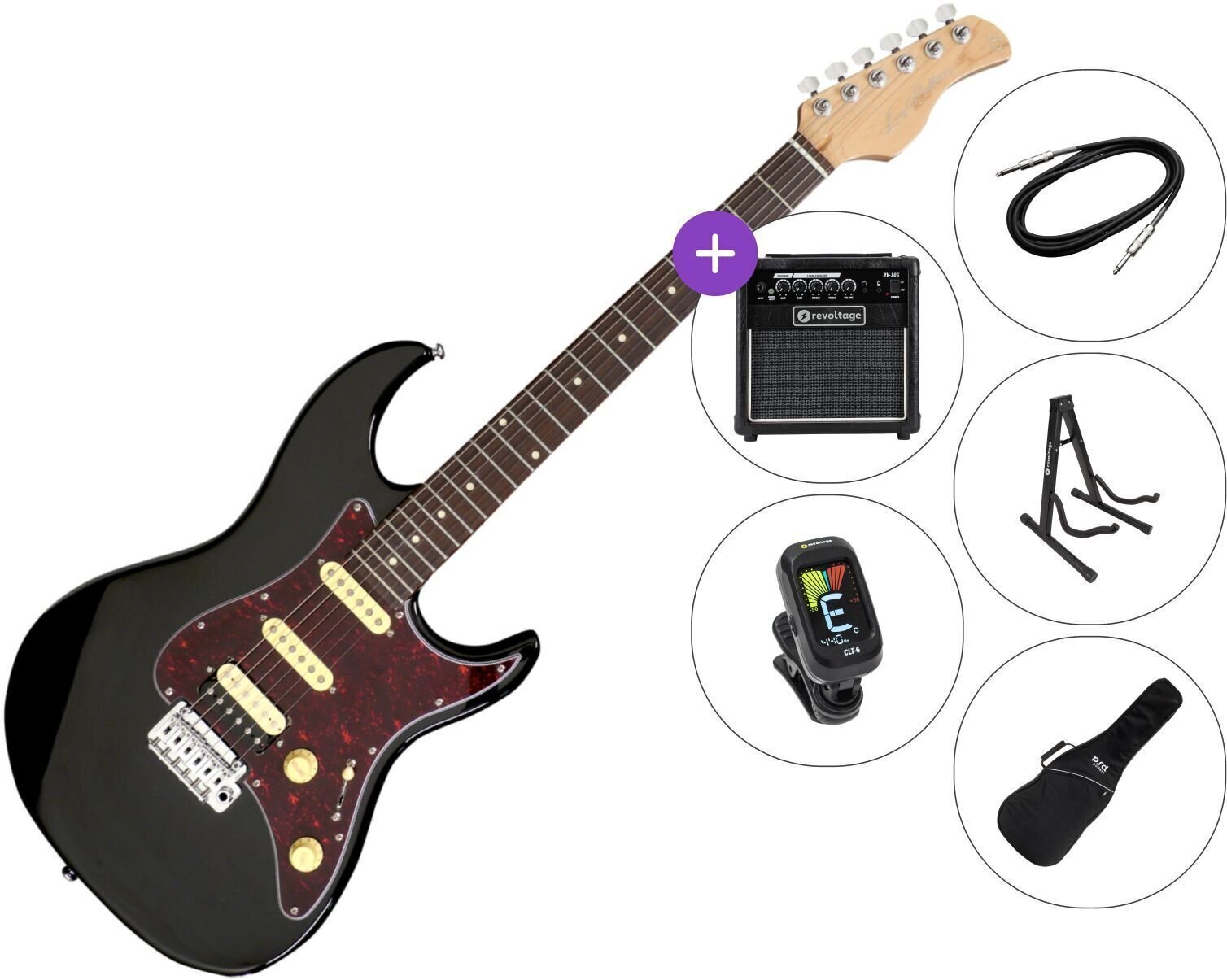 Електрическа китара Sire Larry Carlton S3 SET 2 Black Електрическа китара