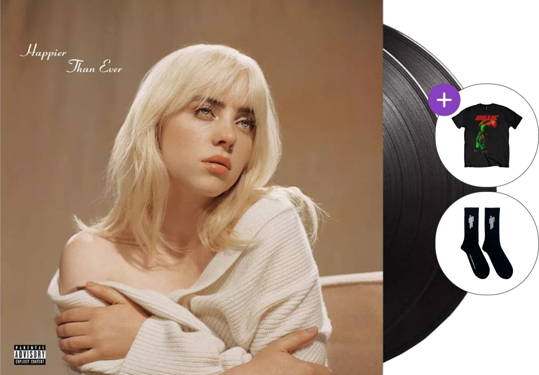 Gift Set Billie Eilish - Happier Than Ever (2 LP) SET L 40-45