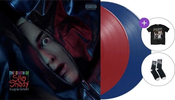 Dāvanu Komplekts Eminem - The Death oflimhady (Coup De Grâce) (Red and Blue Coloured) (2 LP) SET L 40-45 - 1